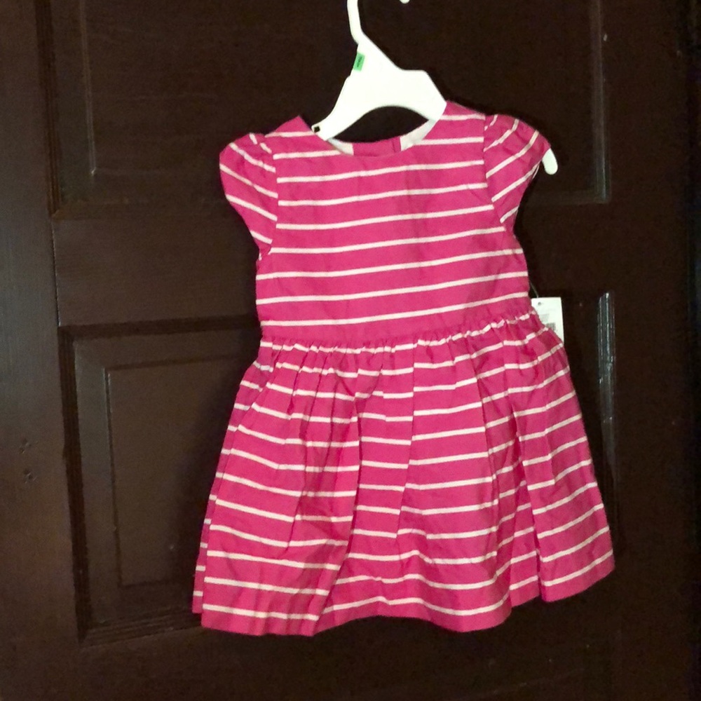 NWT Ralph Lauren pink striped dress size 12M